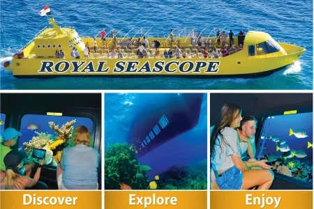 Glass bottom boat Tour in Red Sea Hurghada